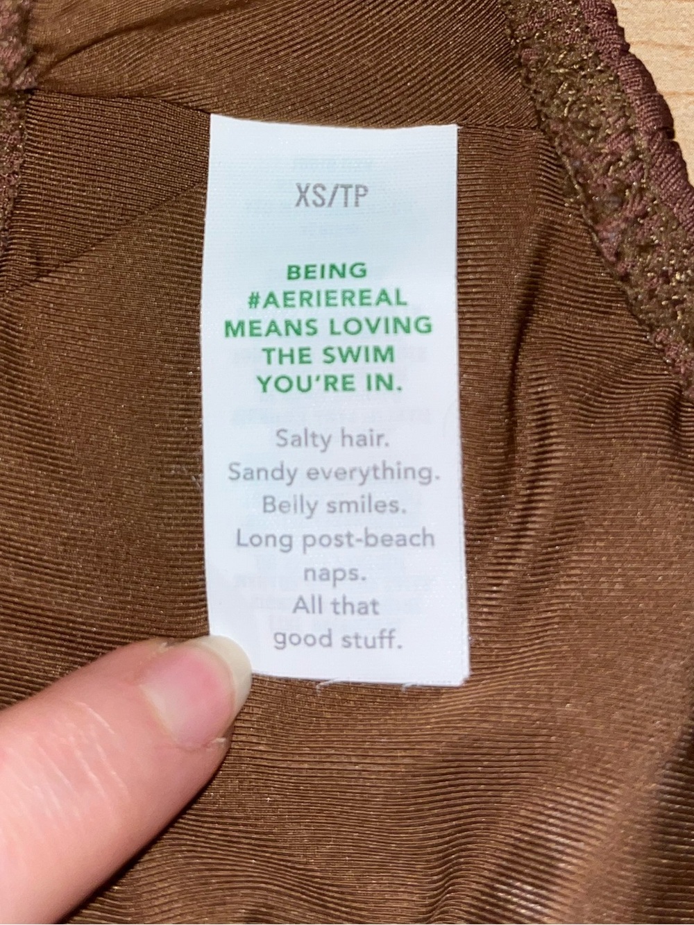 Aerie Crinkle Ring Wide Strap Scoop Bikini Top - Picture 7 of 7